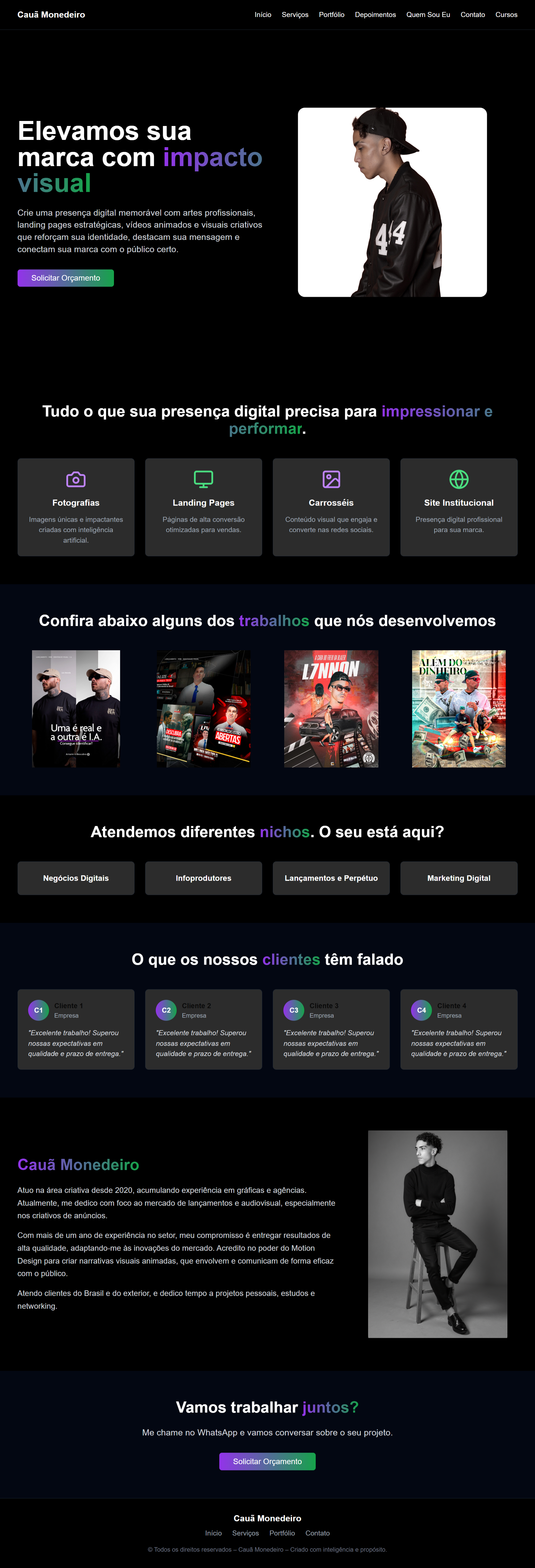 Página de Vendas